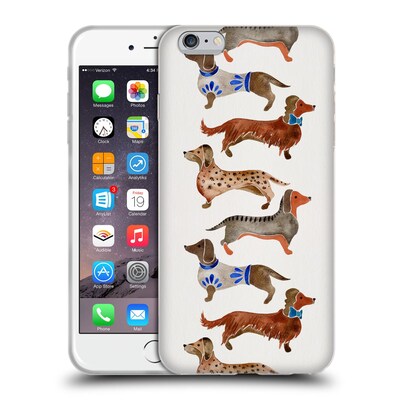 OFFICIAL CAT COQUILLETTE ANIMALS Dachshunds Soft Gel Case for Apple iPhone 6 Plus / 6s Plus