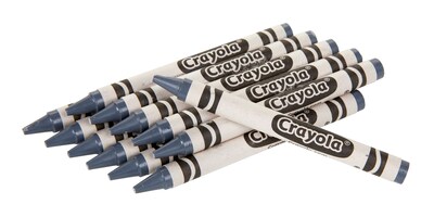 Crayola Single-Color Refill Crayons, Gray, 12 Per Box (52-0836-052)