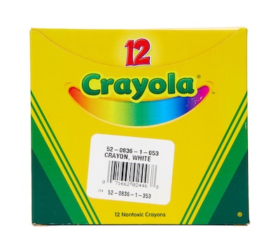 Crayola Crayons - Box of 12, White