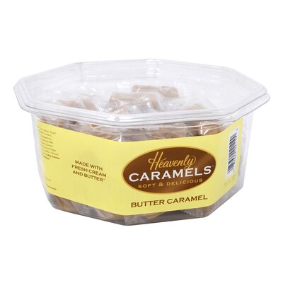 Heavenly Caramels Chewy & Gummy Butter Caramels Tub, 45 Count (220-00989)
