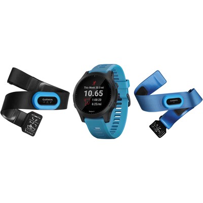 Garmin Forerunner 945 Premium Running Watch Bundle, Blue (010-02063-10)