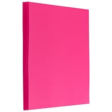 JAM Paper 8.5 x 11 Multipurpose, 24 lbs., Ultra Fuchsia Pink, 100 Sheets/Pack (184931)