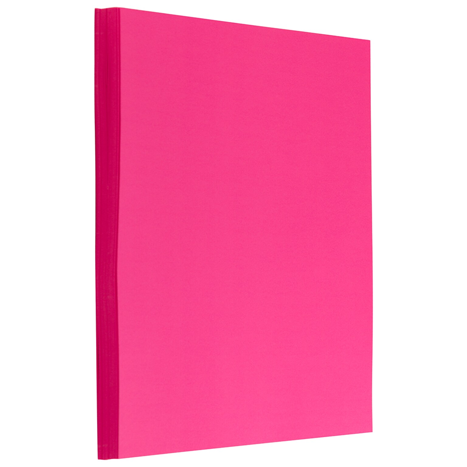 JAM Paper 8.5 x 11 Color Multipurpose Paper, 32 lbs. Ultra Fuchsia Bright Hue, 100 Sheets/Pack (184931)
