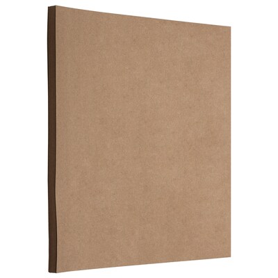 JAM Paper 8.5" x 11" Matte Colored Paper, 28 lbs., Brown Kraft, 50 Sheets/Pack (LEKR36926)