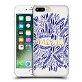 OFFICIAL CAT COQUILLETTE QUOTES TYPOGRAPHY 4 Merde Navy Gold Hard Back Case for Apple iPhone 7 Plus