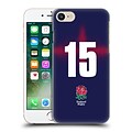 OFFICIAL ENGLAND RUGBY UNION 2016/17 ALTERNATE KIT Position 15 Hard Back Case for Apple iPhone 7