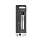 Parker Quink Rollerball Pen Refill, Medium Tip, Black Ink, 2/Pack (1950325)