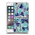 OFFICIAL CAT COQUILLETTE QUOTES TYPOGRAPHY 5 Wanderlust Blues Soft Gel Case for Apple iPhone 6 / 6s