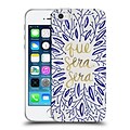 OFFICIAL CAT COQUILLETTE QUOTES TYPOGRAPHY 5 Whatever Will Be Navy Gold Soft Gel Case for Apple iPhone 5 / 5s / SE
