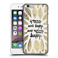 OFFICIAL CAT COQUILLETTE QUOTES TYPOGRAPHY 1 If Mama Aint Happy Gold Hard Back Case for Apple iPhone 6 / 6s