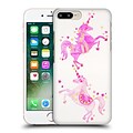 OFFICIAL CAT COQUILLETTE WATERCOLOUR ILLUSTRATIONS Unicorns Pink Hard Back Case for Apple iPhone 7 Plus