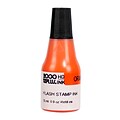 2000 Plus® HD Pre-Inked Stamp Refill Ink, Orange, 0.9 fl. oz. Bottle