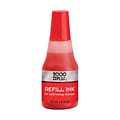 2000 Plus® Self-Inking Refill Ink, Red, 0.9 fl. oz. Bottle