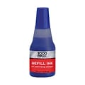 2000 Plus® Self-Inking Refill Ink, Blue, 0.9 fl. oz. Bottle