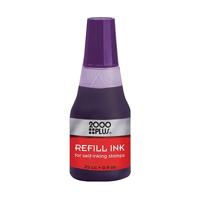 2000 Plus® Self-Inking Refill Ink, Violet, 0.9 fl. oz. Bottle
