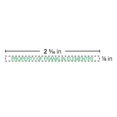 Custom Xstamper® N05 Pre-inked Stamp, 0.13 x 2.13