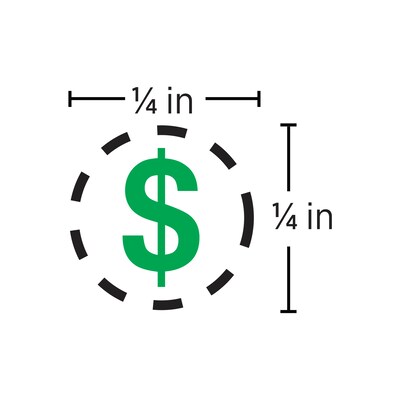 Custom Xstamper® N06 Pre-inked Round Stamp, 0.25 Diameter