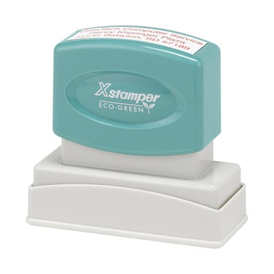 Custom Xstamper® N13 Pre-inked Stamp, 0.56 x 2