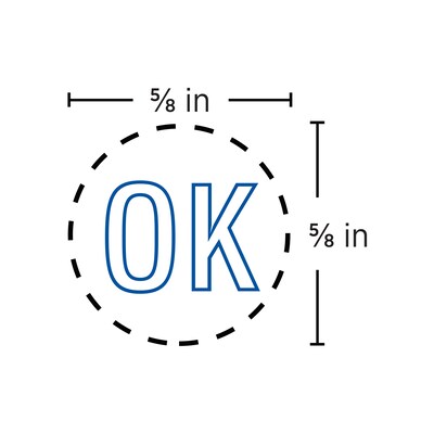 Custom Xstamper® N32 Pre-inked Round Stamp, 0.63 Diameter