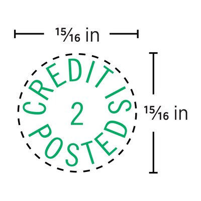 Custom Xstamper® N51 Pre-inked Round Stamp, 0.94 Diameter