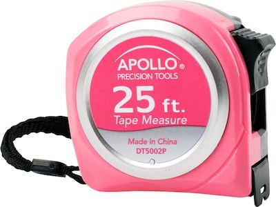 Apollo Tools 25 ft. Pocket Tape Measure, Nylon Coated (DT5002P