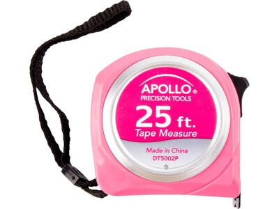 Apollo Tools 25 ft. Pocket Tape Measure, Nylon Coated (DT5002P)