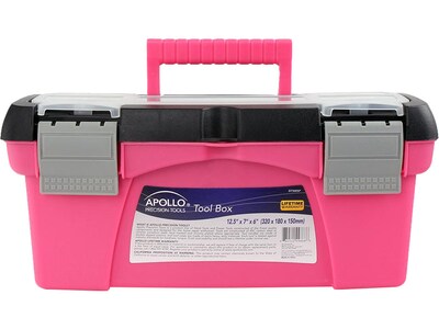 Apollo Tools 3 Piece Tool Box Set, Pink (DT5005P)
