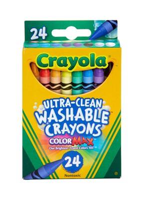 Crayola Ultra-Clean Washable Markers Fine Tip 8 Bold Colors 6