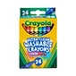 Crayola Washable Ultra Clean Crayons, Assorted Colors, 24/Box (52-6924)