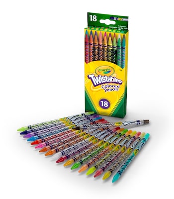 16 Colors Twist Colored Pencil Set, Set for Adults and Kids, Drawing Pencils