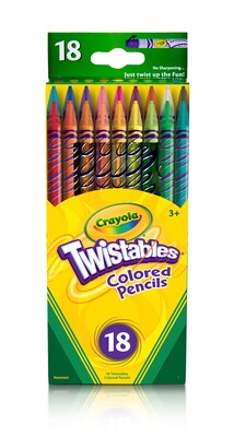 Crayola Twistables Color Pencils Assorted Colors Set Of 18