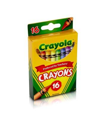 Crayola Crayons Assorted Colors, 16/Box (52-3016)