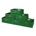 Niche Cubo Half-Size Foldable Fabric Storage Bins- Green (HTOTE066PKGN)