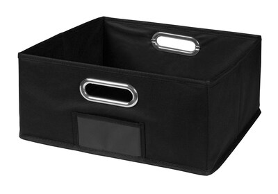 Niche Cubo Half-Size Foldable Fabric Storage Bin- Black (HTOTE1206BK)