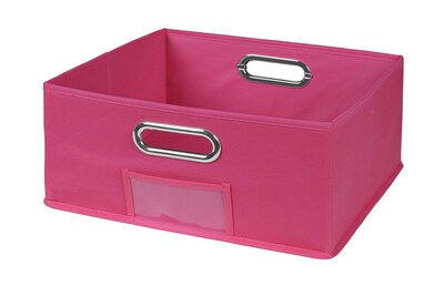 Niche Cubo Half-Size Foldable Fabric Storage Bin- Pink (HTOTE1206PK)