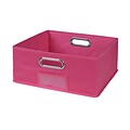 Niche Cubo Half-Size Foldable Fabric Storage Bin- Pink (HTOTE1206PK)