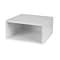 Niche Cubo Half Size Stackable Storage Cube, White Wood Grain (PC1206WH)