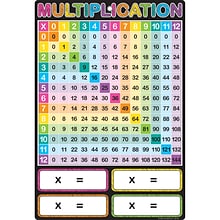 Ashley Productions Smart Poly Chart, 13 x 19, Multiplication, w/Grommet (ASH91024)
