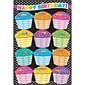 Ashley Productions Smart Poly Chart, 13" x 19", B&W Polka Dots Happy Birthday, w/Grommet (ASH91037)