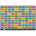 Ashley Productions Smart Poly Learning Mat, 12 x 17, Double-Sided, Sight Words 1st & 2nd 100 (ASH9