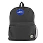 BAZIC Basic Collection Polyester School Backpack, Solid, Black (BAZ1030)