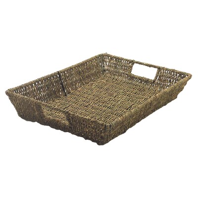 Center Enterprises 16.00H x 12.00W Seagrass Basket, Natural (CE-6939)