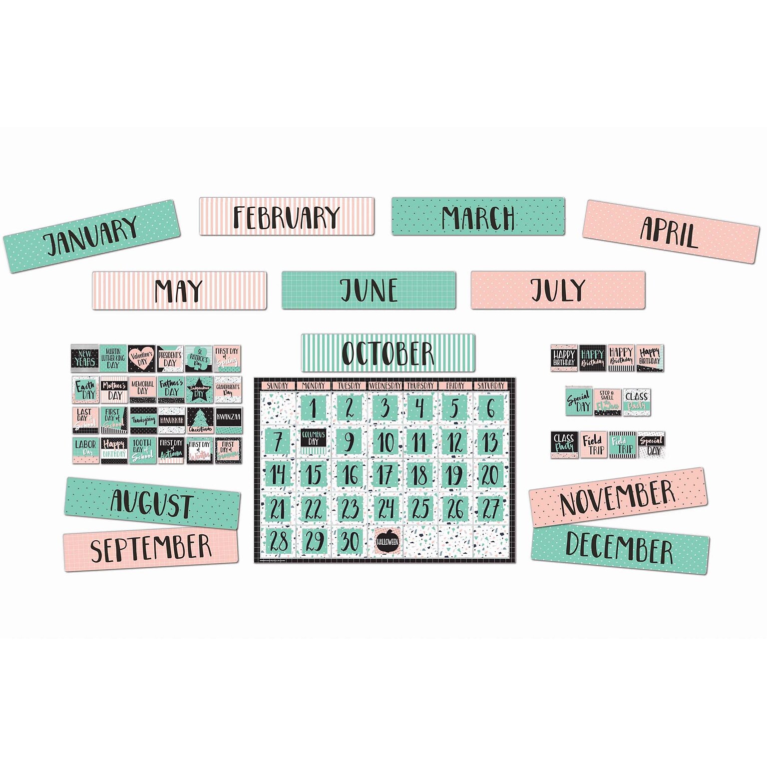 Eureka Simply Sassy Calendar Bulletin Board Sets, 83/Set (EU-847088)