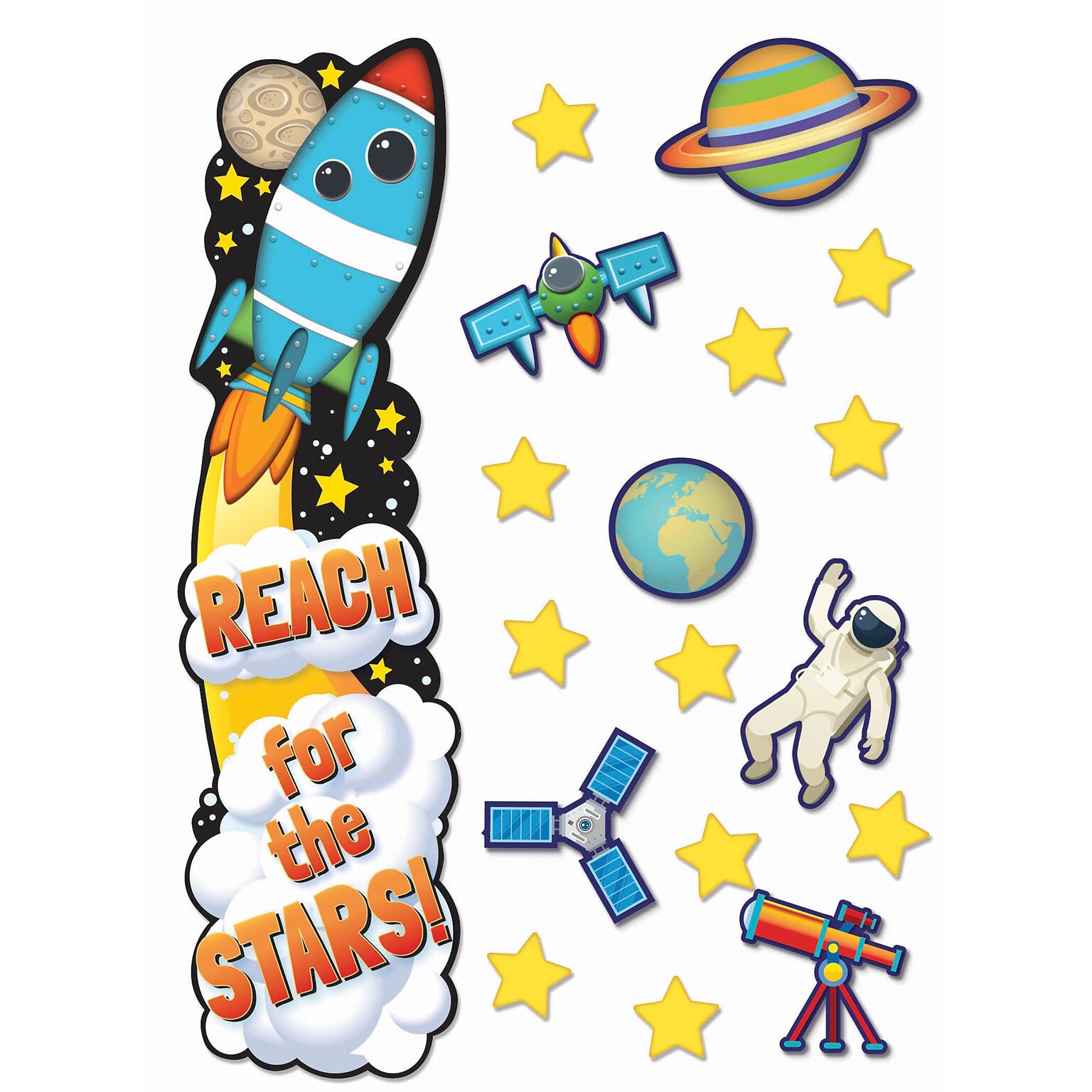 Eureka Outer Space All-In-One Door Decor Kit, 31/Pack (EU-849316)