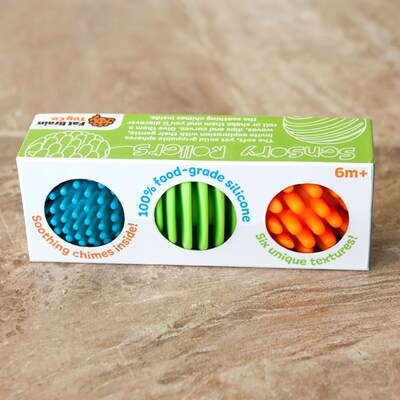 Fat Brain Toys Sensory Rollers, 3/Pack (FBT161)