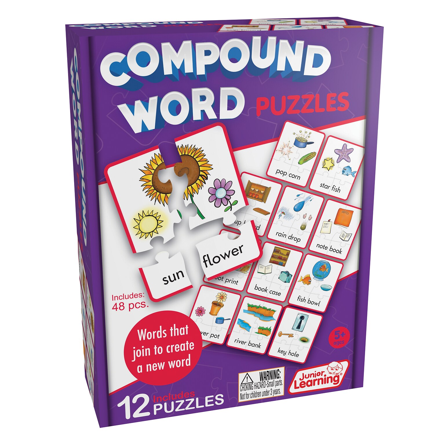 Junior Learning 48-Piece Compound Puzzles (JRL244)