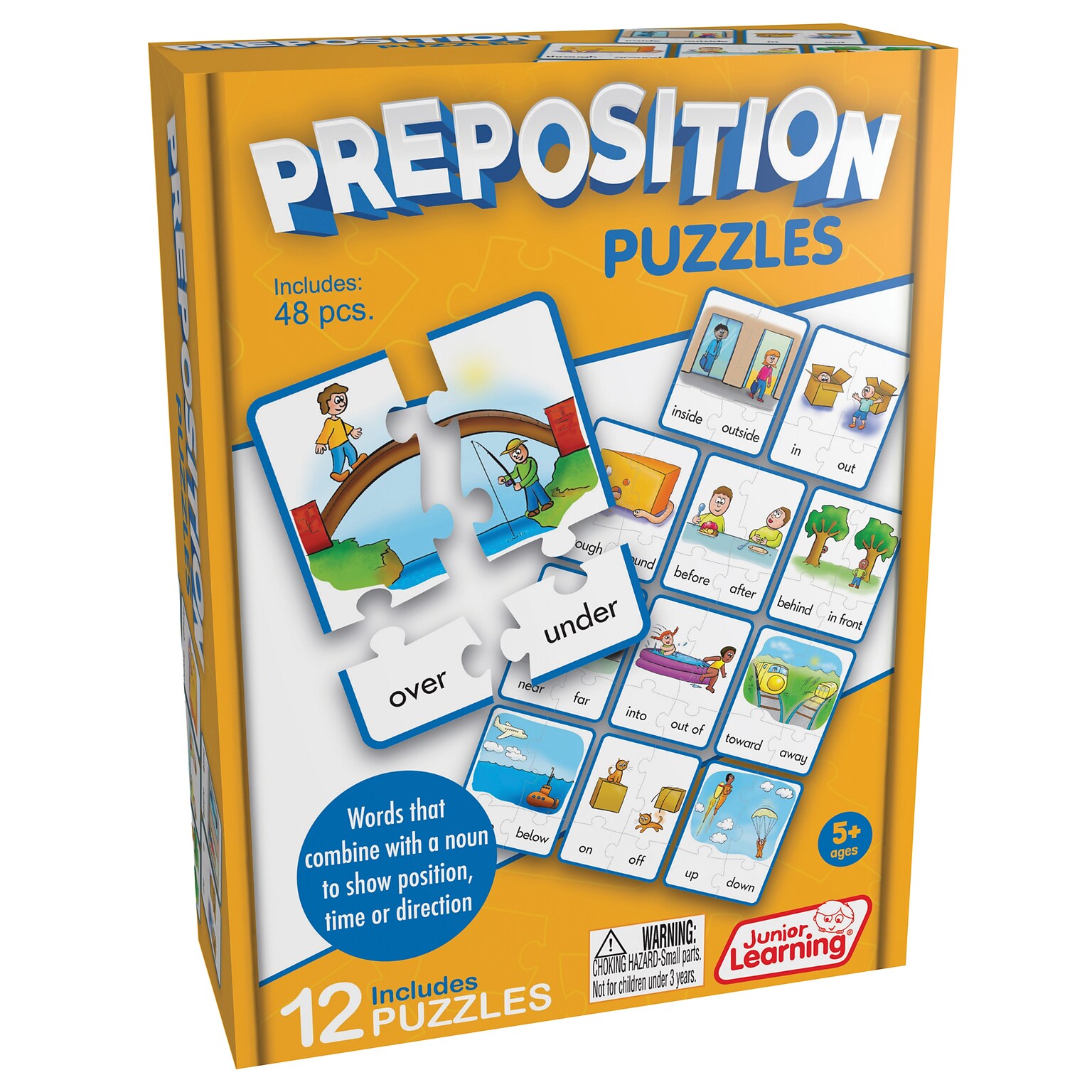 Junior Learning 48-Piece Preposition Puzzles (JRL245)