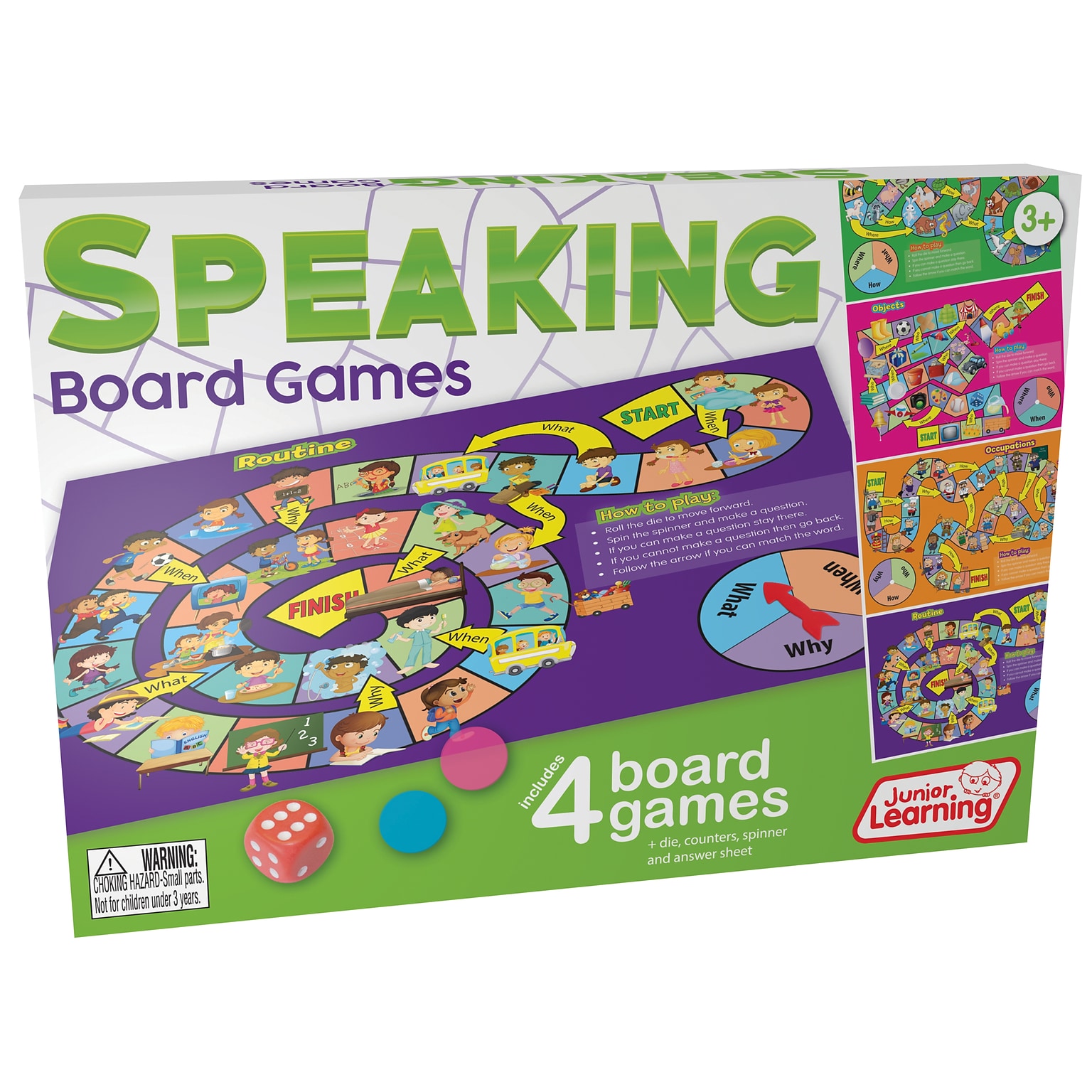 Junior Learning Speaking Board Games, Language Arts (JRL424)