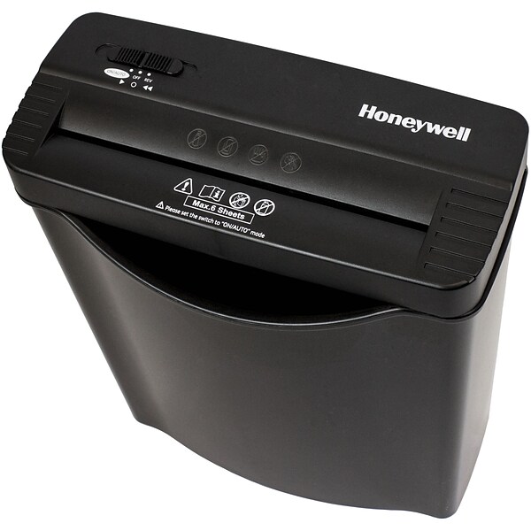 Honeywell 6-Sheet Strip Cut Personal Shredder, Black (LHL9306)