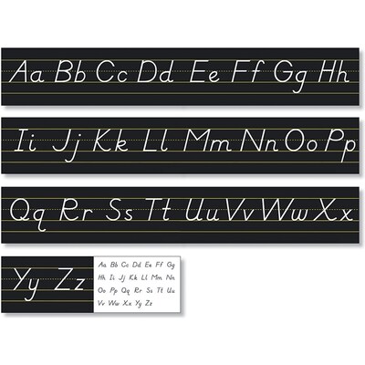 North Star Teacher Resources Black Modern Manuscript Alphabet Line, 7 pieces (NST9032)